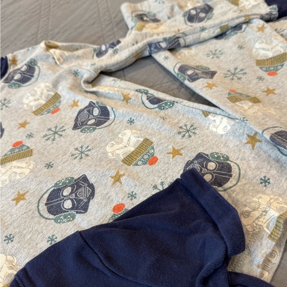 Star Wars Kids Pajama Set, Kids Size 6, T-Shirt New, Long Shirt & Pant Used Good - Picture 3 of 3